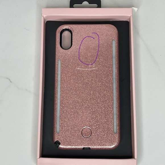 ✨ LUMEE Duo Rose Gold Glitter iPhone XS Max - Picture 11 of 12